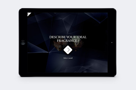 parfum lancôme application iPad retail victor paris agence communication luxe