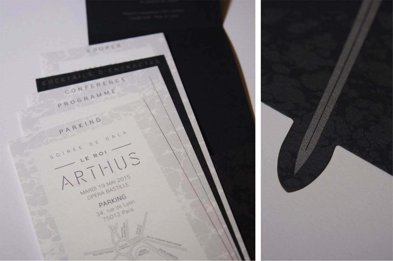 edition invitation opera roi arthus victor paris agence communication luxe