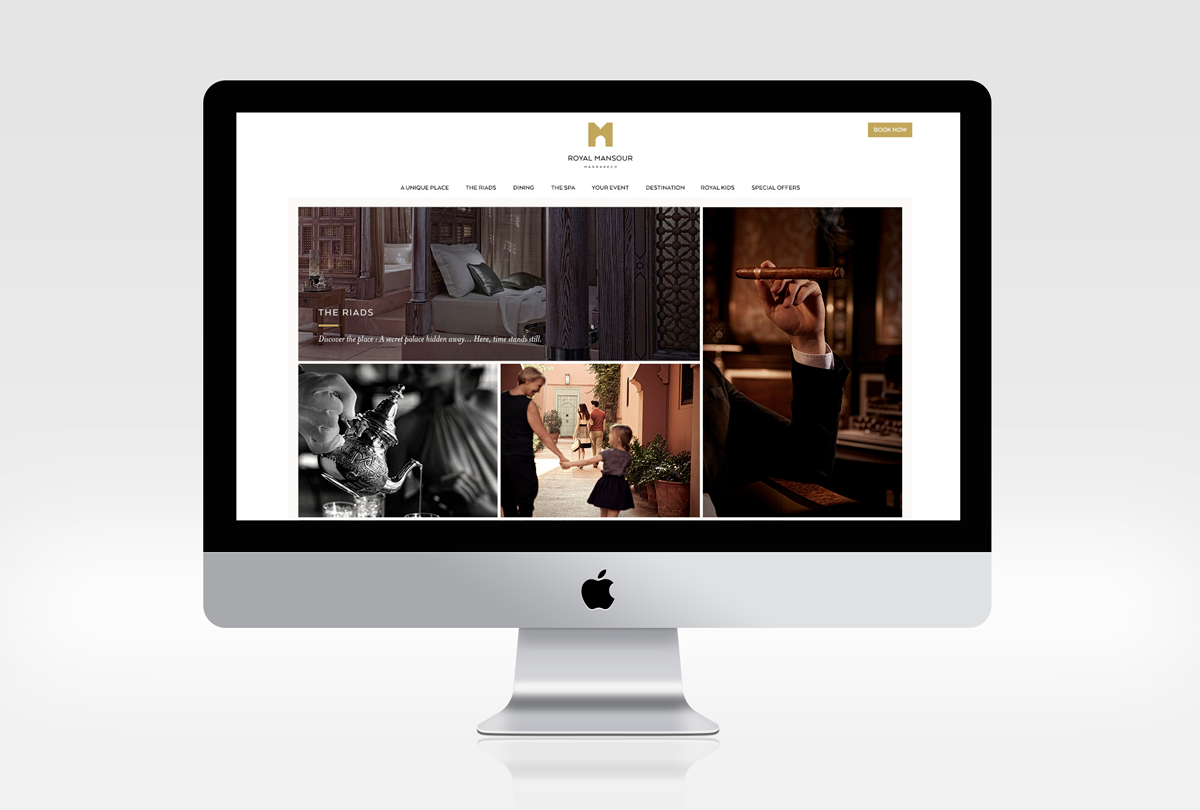 design site web royal mansour victor paris agence communication luxe