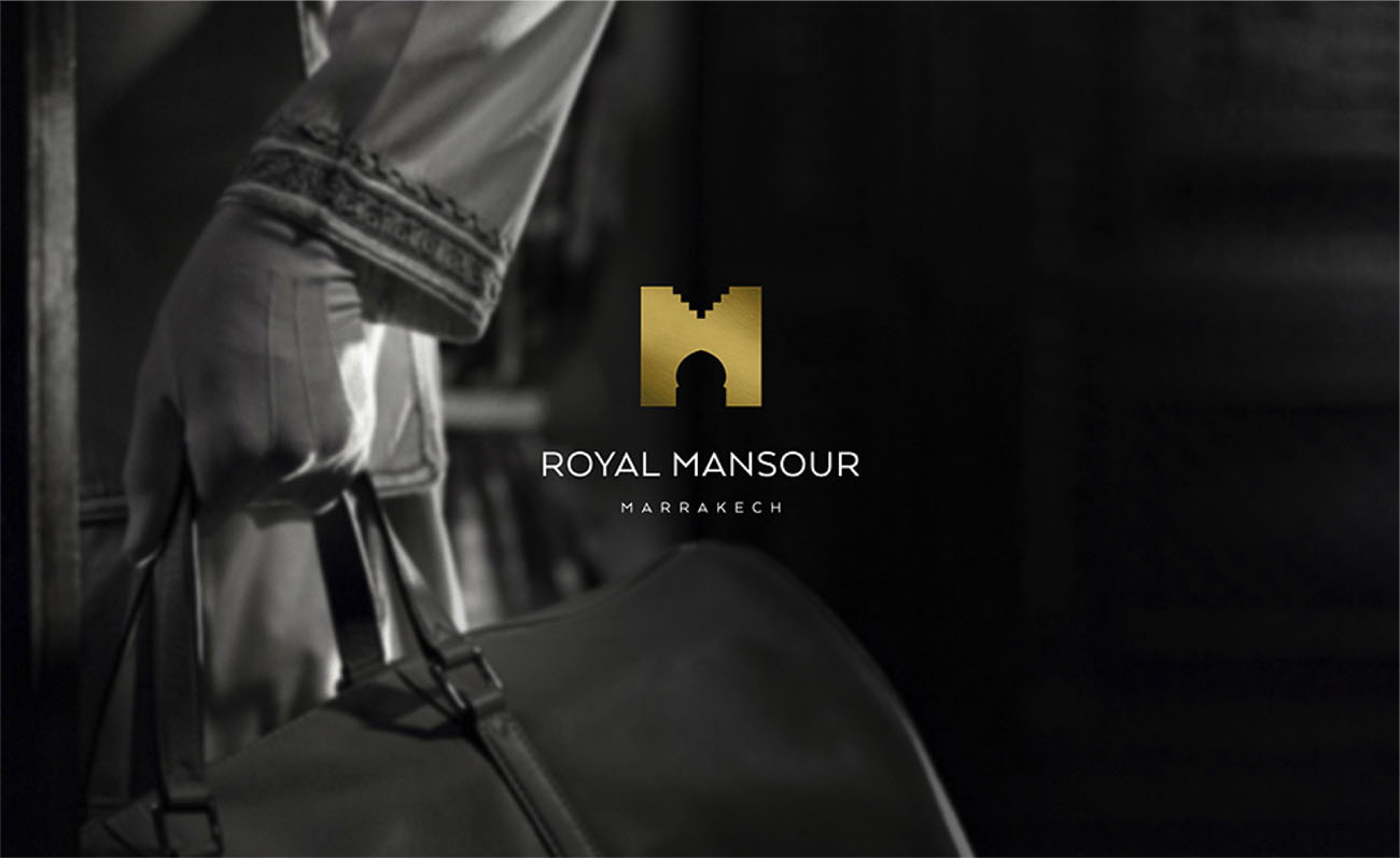 hotellerie identite logo royal mansour victor paris agence communication luxe