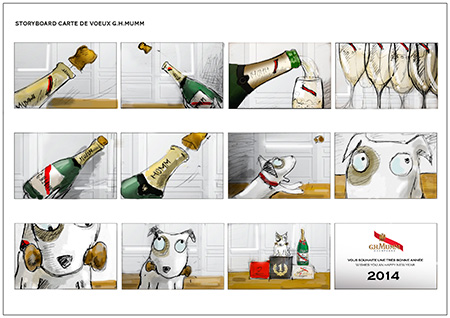 champagne film gh mumm storyboard victor paris agence communication luxe